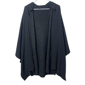 Theory Wool Juany New Steady Convertible Scarf Open Cardigan Sweater Size L